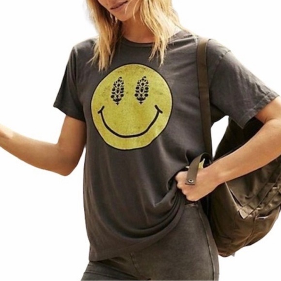 Daydreamer Tops - Daydreamer Free People Smiley Tee